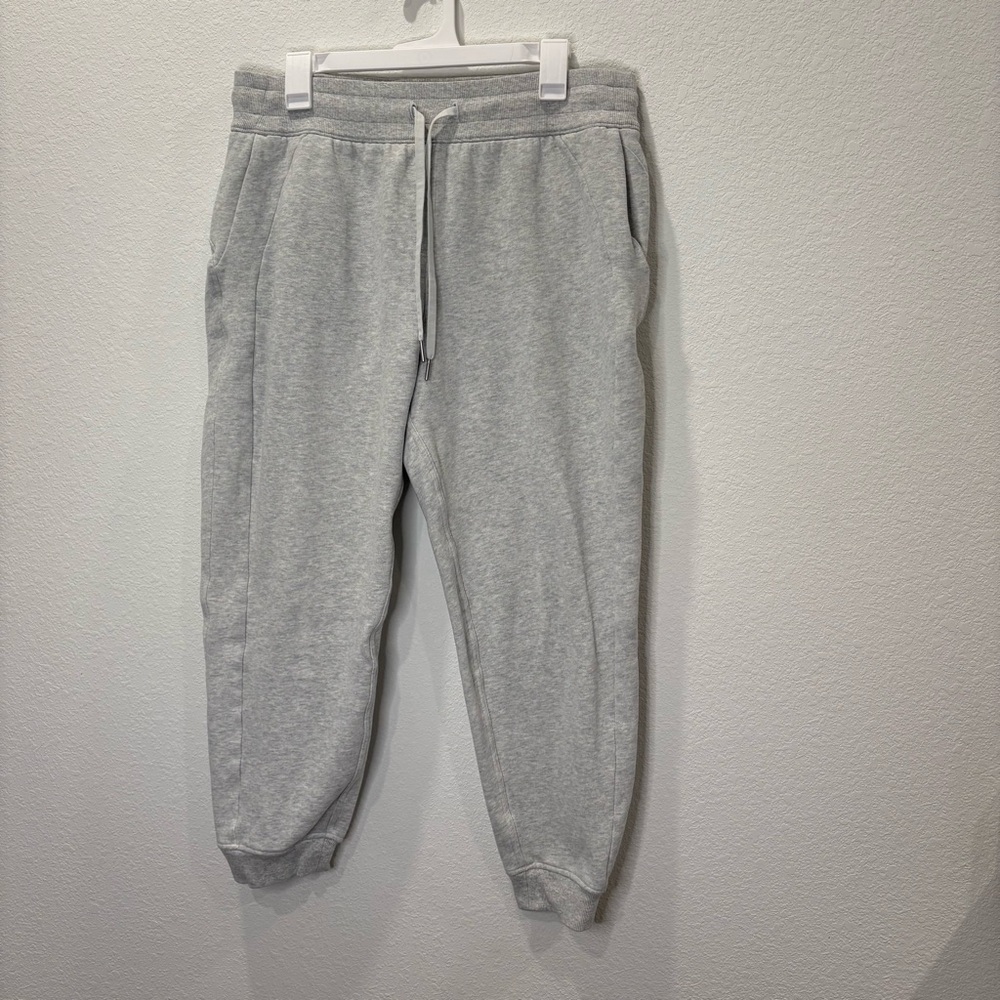 Lululemon Gray Jogger Sweatpants Womens Size 12 Drawstring Athletic Lounge Pants